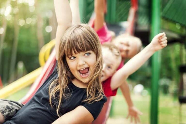 Img Kids Having Fun On Slide