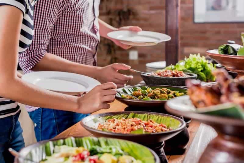 Img People Choosing Food At Indonesian Restaurant